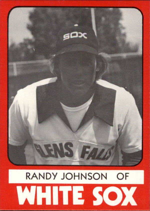 1980 Glens Falls White Sox B/W TCMA #18 Randy Johnson
