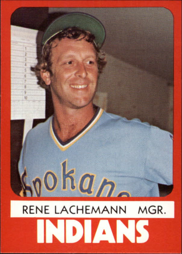1980 Spokane Indians TCMA #18 Rene Lachemann