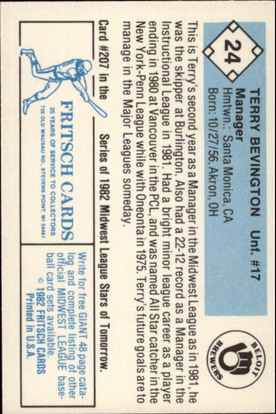 B6545- 1982 Fritsch Minor League Baseball Cards1 -You Pick- 15+ FREE US SHIP - Picture 49 of 59