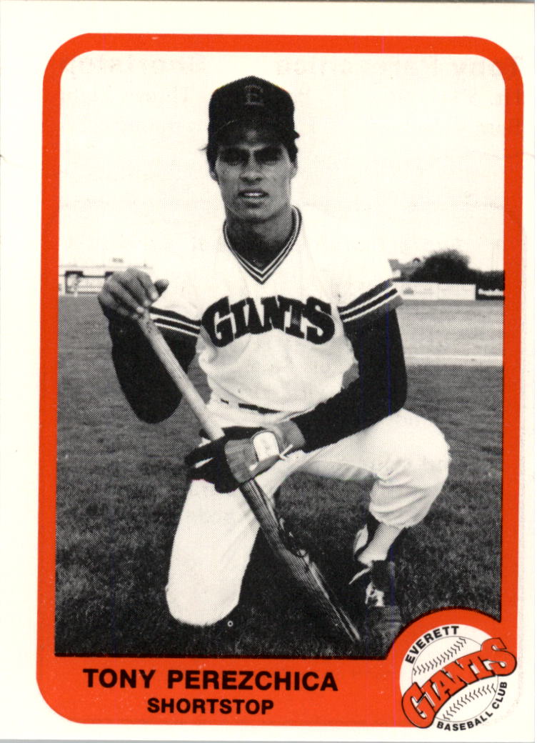 1984 Everett Giants Cramer #30B Tony Perezchica (Late Issue)