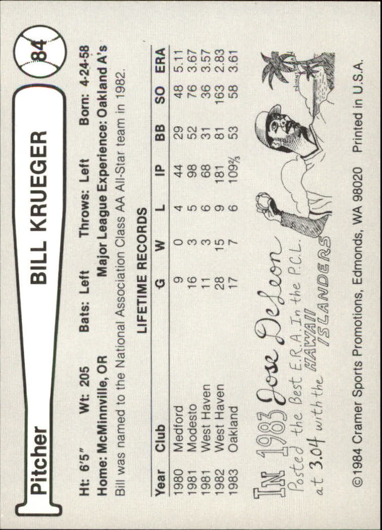 Tarjeta de béisbol Cramer Tacoma Tigers 1984 de ligas menores - elige tu tarjeta - Imagen 25 de 51