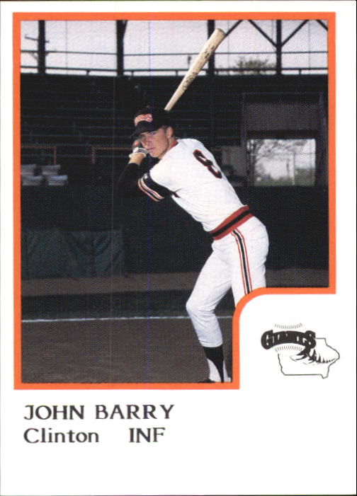 1986 Clinton Giants ProCards #1 John Barry