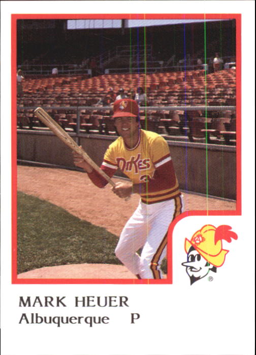 1986 Albuquerque Dukes ProCards #11 Mark Heuer back image