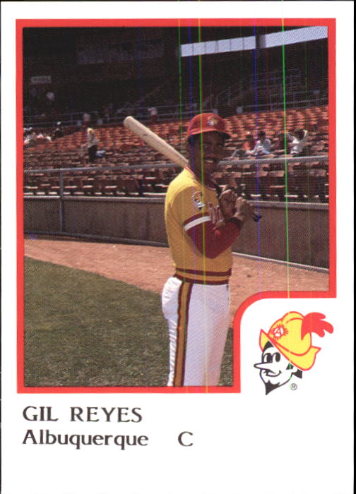 1986 Albuquerque Dukes ProCards #20 Gil Reyes back image