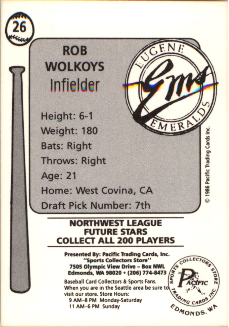 Tarjeta de béisbol Cramer Eugene Emeralds 1986 de ligas menores - elige tu tarjeta - Imagen 3 de 51