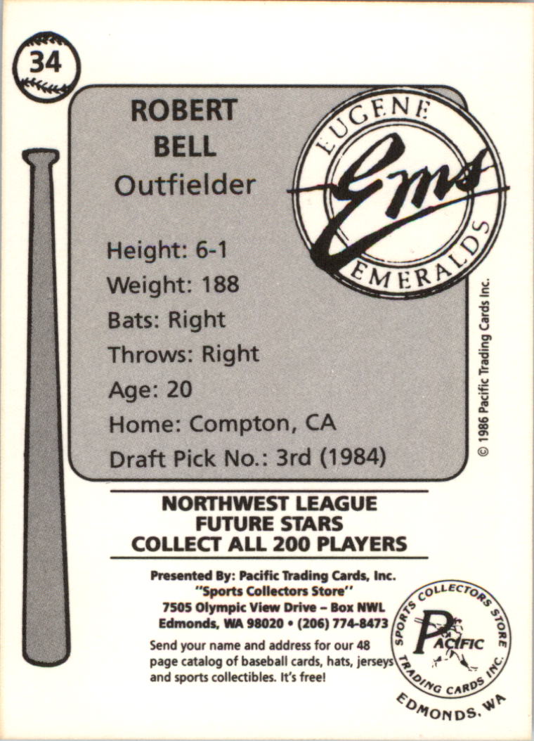 Tarjeta de béisbol Cramer Eugene Emeralds 1986 de ligas menores - elige tu tarjeta - Imagen 19 de 51