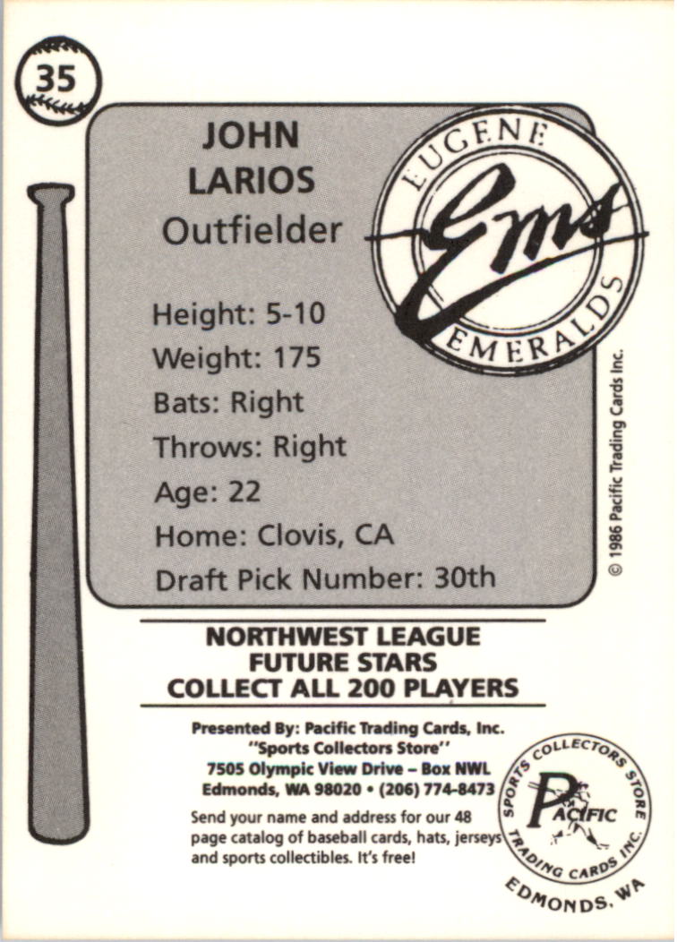 Tarjeta de béisbol Cramer Eugene Emeralds 1986 de ligas menores - elige tu tarjeta - Imagen 21 de 51