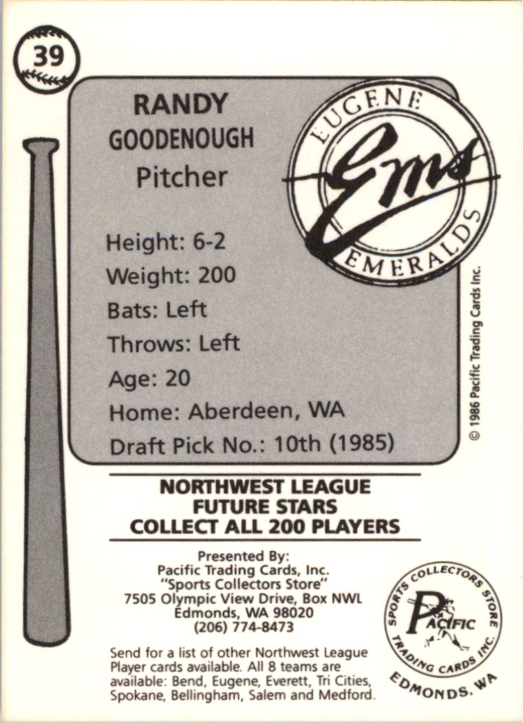 Tarjeta de béisbol Cramer Eugene Emeralds 1986 de ligas menores - elige tu tarjeta - Imagen 29 de 51