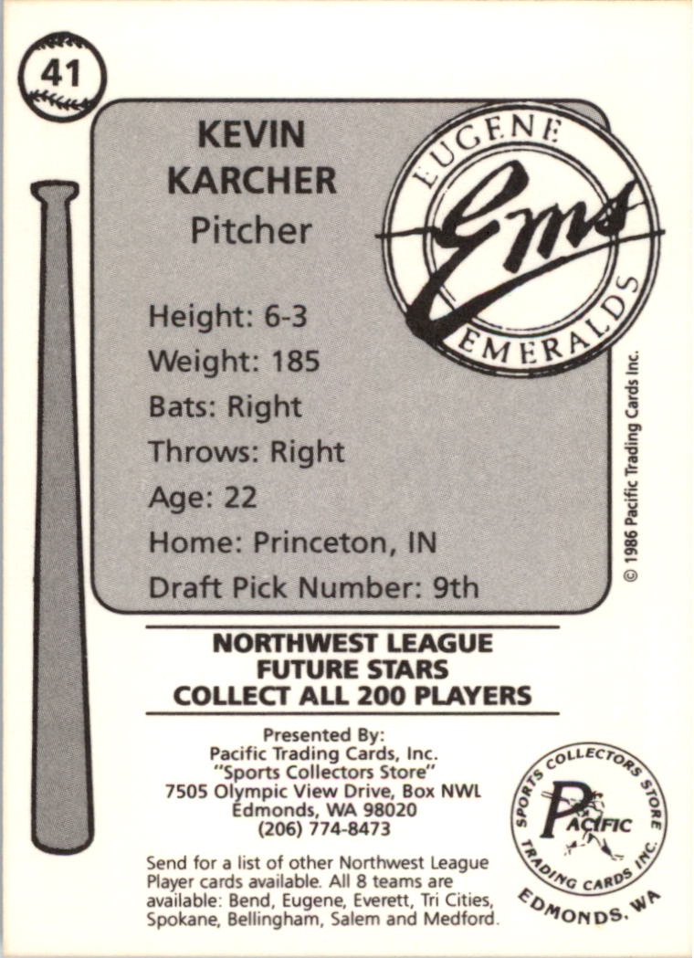 Tarjeta de béisbol Cramer Eugene Emeralds 1986 de ligas menores - elige tu tarjeta - Imagen 33 de 51