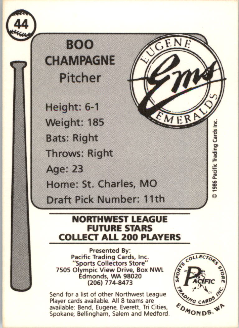 Tarjeta de béisbol Cramer Eugene Emeralds 1986 de ligas menores - elige tu tarjeta - Imagen 39 de 51