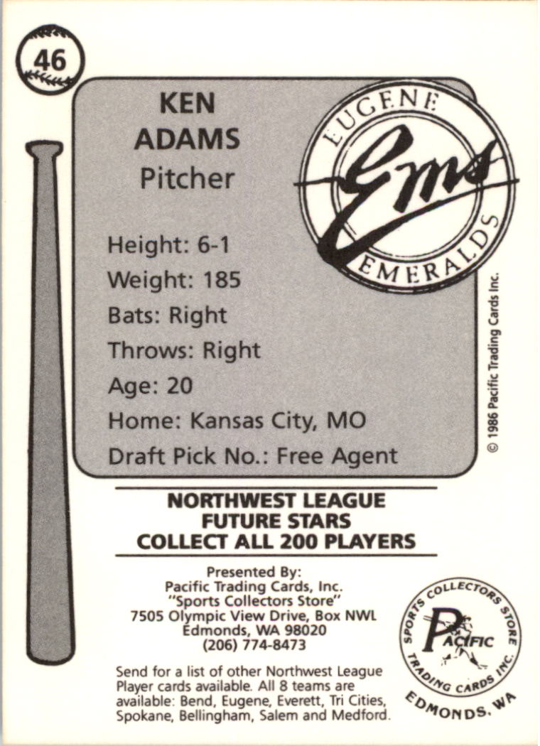 Tarjeta de béisbol Cramer Eugene Emeralds 1986 de ligas menores - elige tu tarjeta - Imagen 43 de 51
