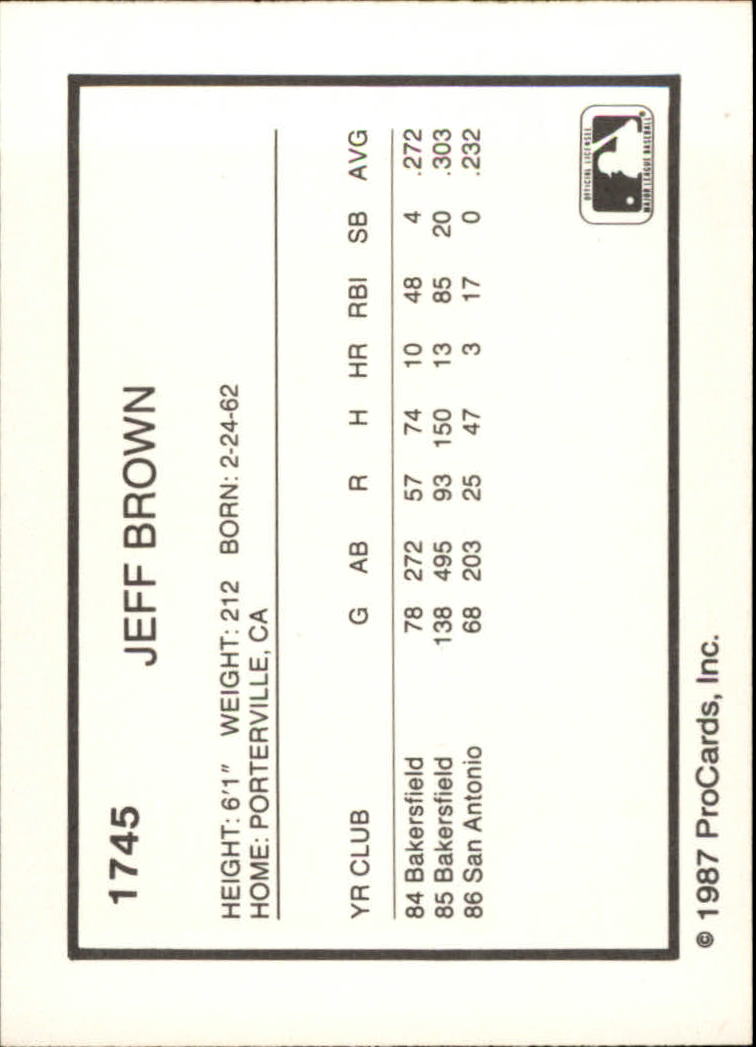 B6089- 1987 ProCards Minor League Baseball Cards5 -You Pick- 15+ FREE US SHIP - Picture 309 of 337