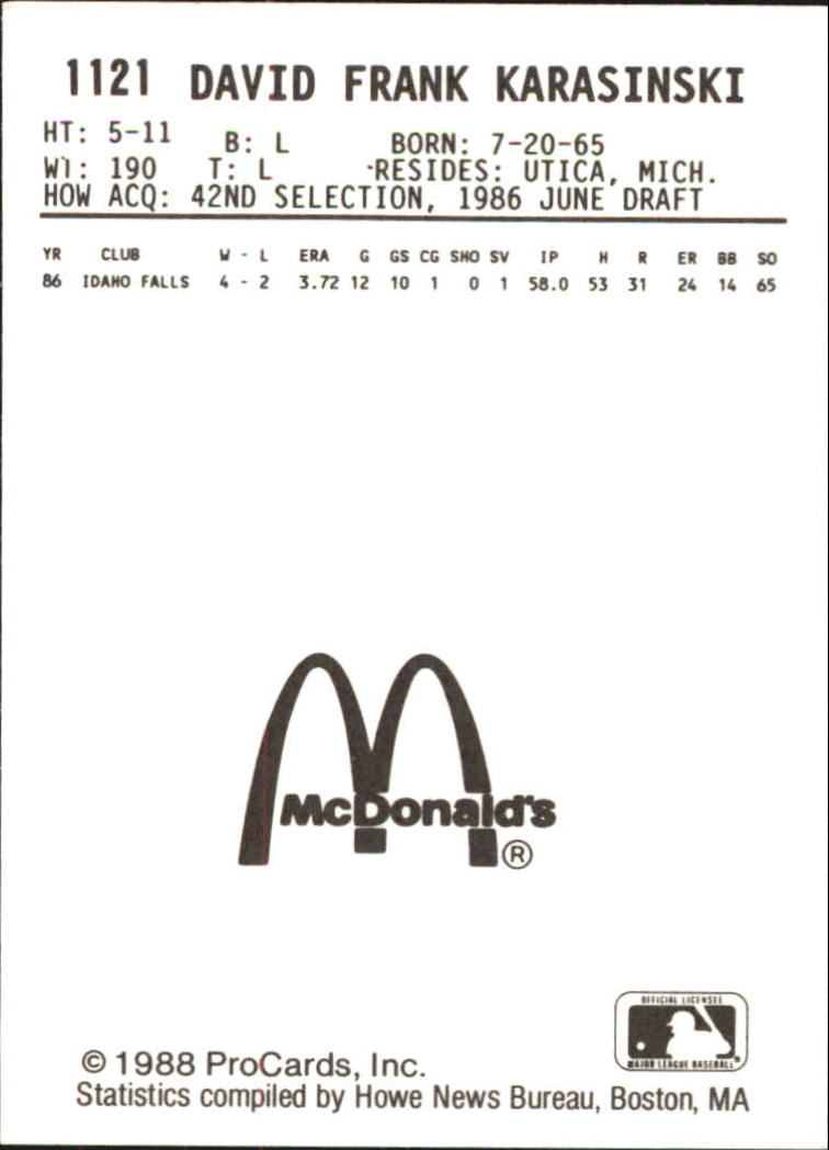 B6149- 1988 ProCards Minor League Ast Teams Cards1 -You Pick- 15+ FREE US SHIP - Picture 241 of 467