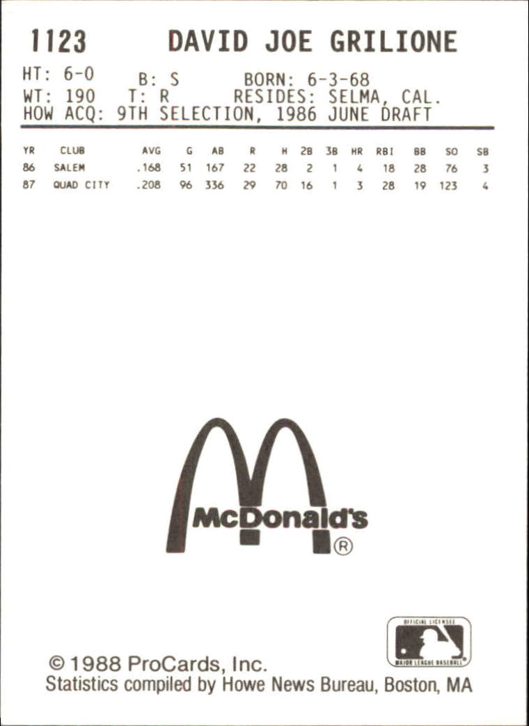 B6149- 1988 ProCards Minor League Ast Teams Cards1 -You Pick- 15+ FREE US SHIP - Picture 245 of 467