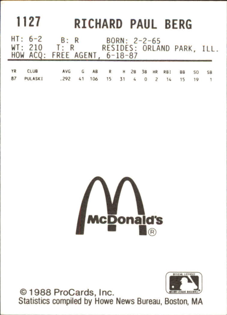 B6149- 1988 ProCards Minor League Ast Teams Cards1 -You Pick- 15+ FREE US SHIP - Picture 253 of 467
