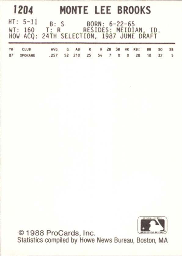 B6149- 1988 ProCards Minor League Ast Teams Cards1 -You Pick- 15+ FREE US SHIP - Picture 295 of 467