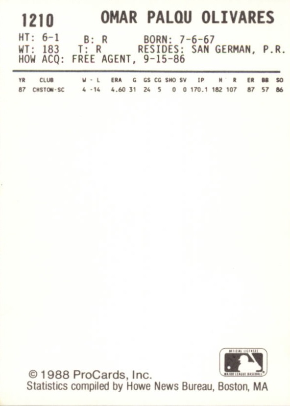 B6149- 1988 ProCards Minor League Ast Teams Cards1 -You Pick- 15+ FREE US SHIP - Picture 307 of 467