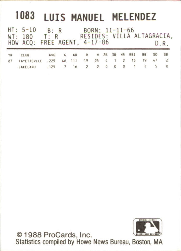 B6149- 1988 ProCards Minor League Ast Teams Cards1 -You Pick- 15+ FREE US SHIP - Picture 401 of 467