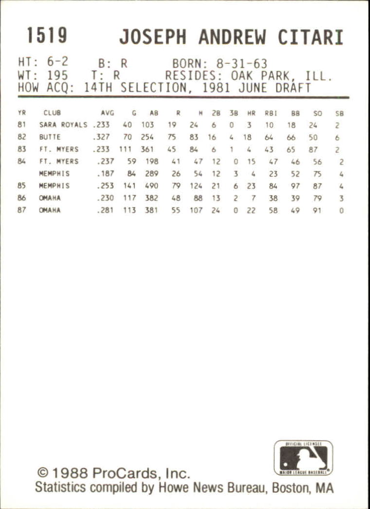 B6149- 1988 ProCards Minor League Ast Teams Cards2 -You Pick- 15+ FREE US SHIP - Picture 353 of 447