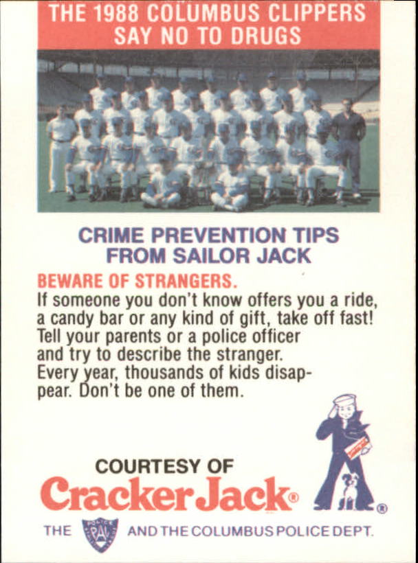 B5943- 1988 Columbus Clippers Police Cracker Jack -Tú eliges- 15+ ENVÍO GRATUITO A EE. UU. - Imagen 7 de 51