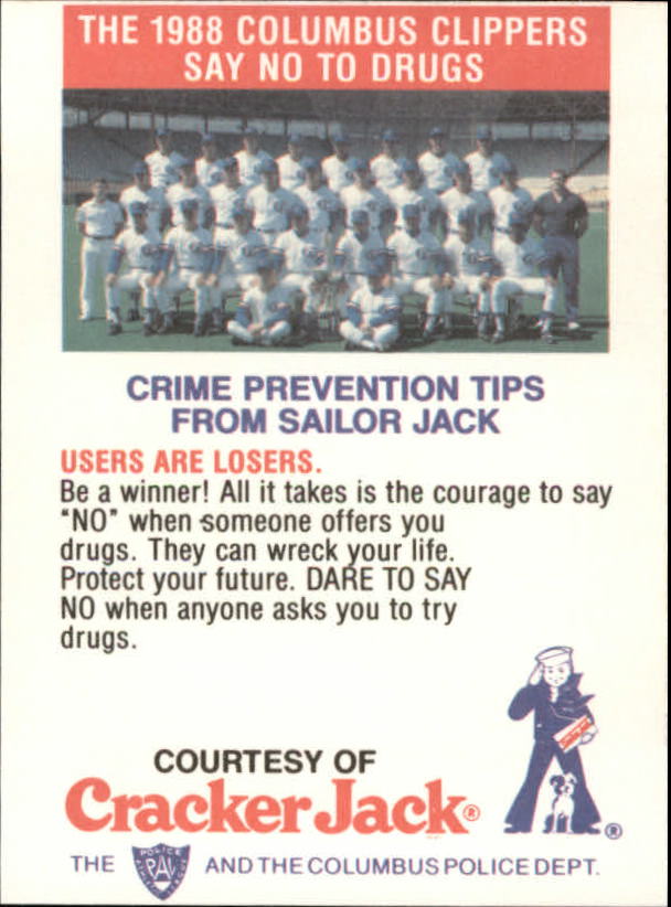 B5943- 1988 Columbus Clippers Police Cracker Jack -Tú eliges- 15+ ENVÍO GRATUITO A EE. UU. - Imagen 9 de 51