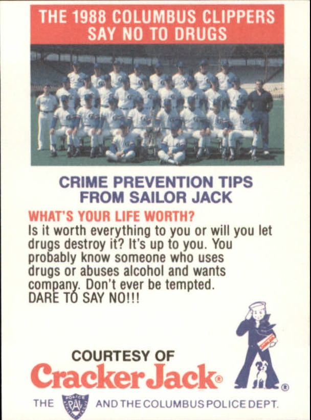 B5943- 1988 Columbus Clippers Police Cracker Jack -Tú eliges- 15+ ENVÍO GRATUITO A EE. UU. - Imagen 11 de 51