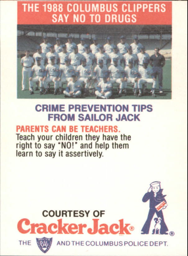 B5943- 1988 Columbus Clippers Police Cracker Jack -Tú eliges- 15+ ENVÍO GRATUITO A EE. UU. - Imagen 13 de 51
