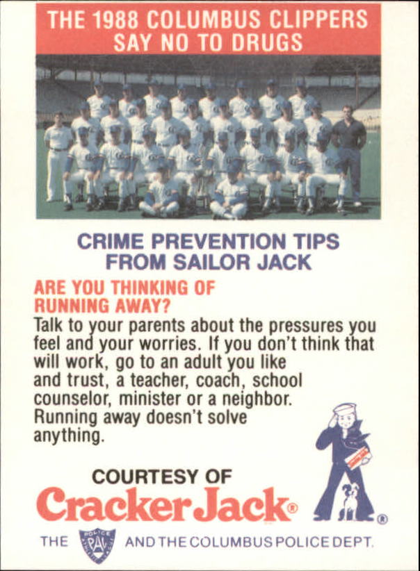 B5943- 1988 Columbus Clippers Police Cracker Jack -Tú eliges- 15+ ENVÍO GRATUITO A EE. UU. - Imagen 23 de 51
