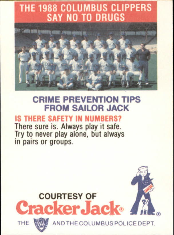 B5943- 1988 Columbus Clippers Police Cracker Jack -Tú eliges- 15+ ENVÍO GRATUITO A EE. UU. - Imagen 25 de 51