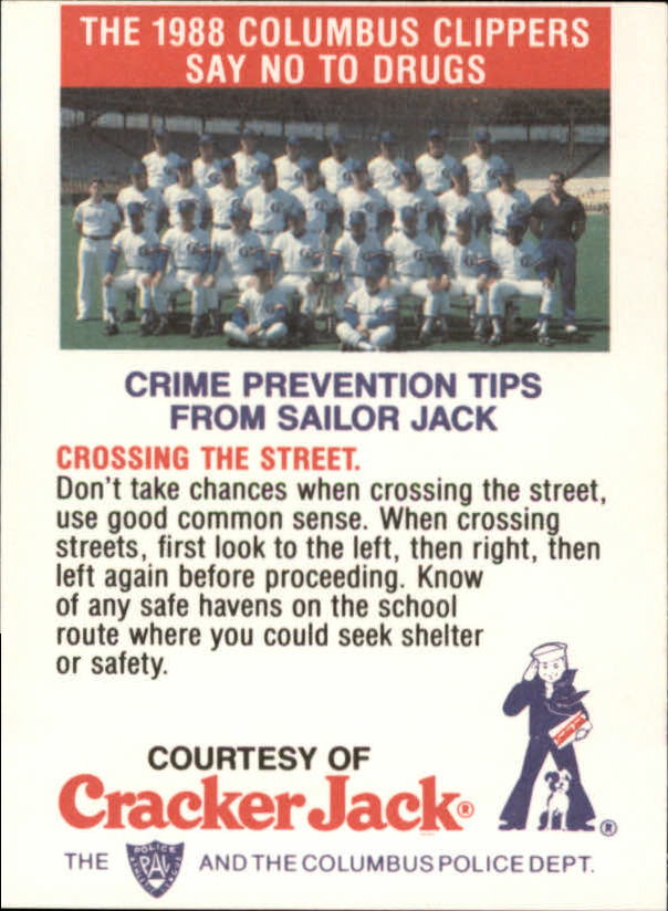 B5943- 1988 Columbus Clippers Police Cracker Jack -Tú eliges- 15+ ENVÍO GRATUITO A EE. UU. - Imagen 27 de 51