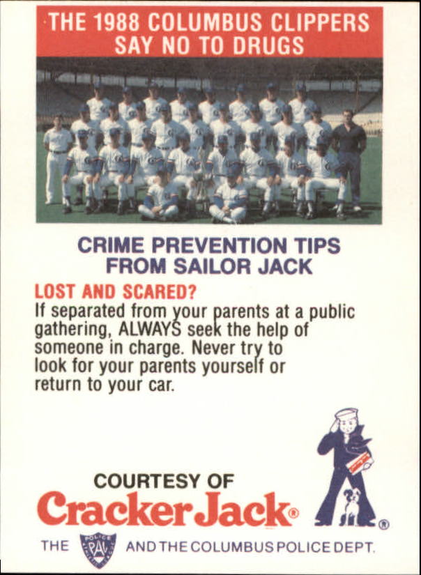 B5943- 1988 Columbus Clippers Police Cracker Jack -Tú eliges- 15+ ENVÍO GRATUITO A EE. UU. - Imagen 35 de 51