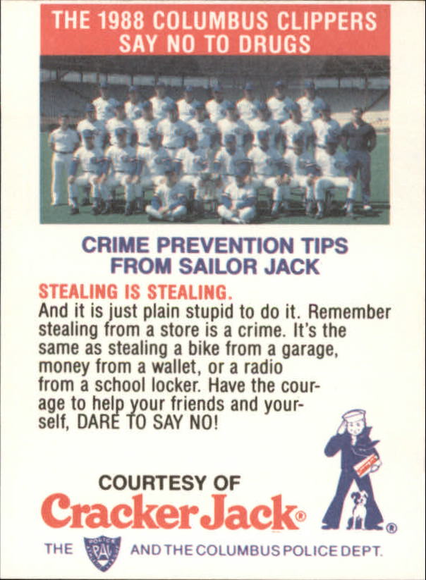 B5943- 1988 Columbus Clippers Police Cracker Jack -Tú eliges- 15+ ENVÍO GRATUITO A EE. UU. - Imagen 39 de 51