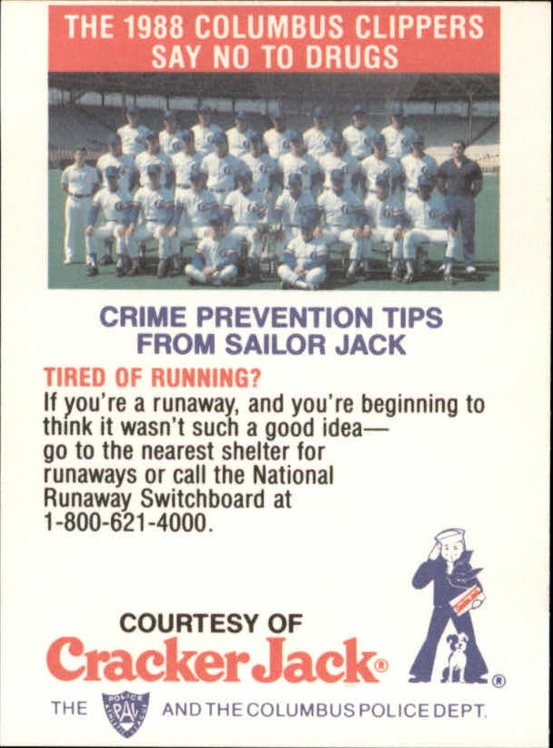 B5943- 1988 Columbus Clippers Police Cracker Jack -Tú eliges- 15+ ENVÍO GRATUITO A EE. UU. - Imagen 41 de 51