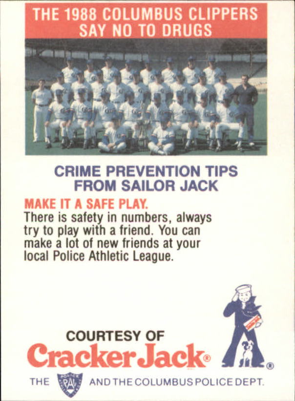 B5943- 1988 Columbus Clippers Police Cracker Jack -Tú eliges- 15+ ENVÍO GRATUITO A EE. UU. - Imagen 43 de 51