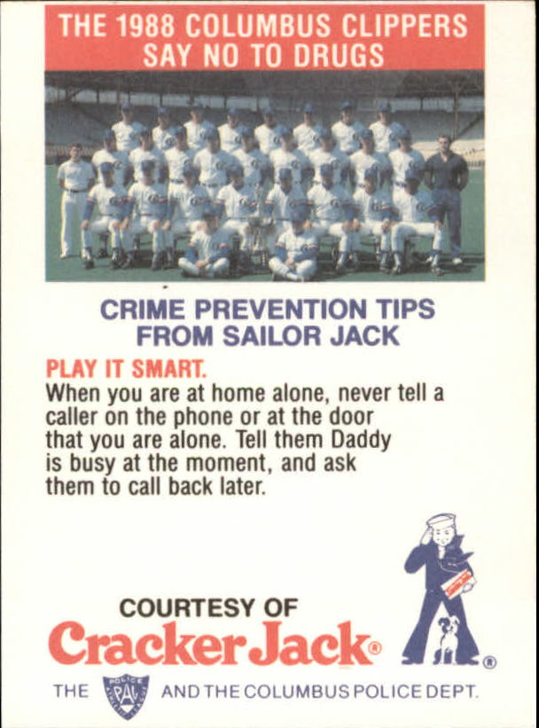 B5943- 1988 Columbus Clippers Police Cracker Jack -Tú eliges- 15+ ENVÍO GRATUITO A EE. UU. - Imagen 49 de 51