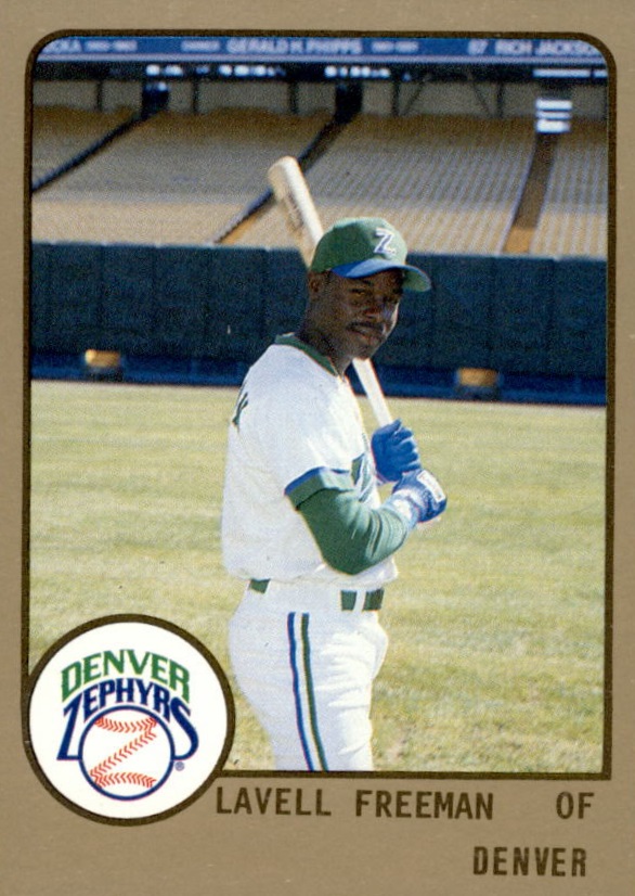 1988 Denver Zephyrs ProCards #1277 La Vel Freeman/Sic, Lavell