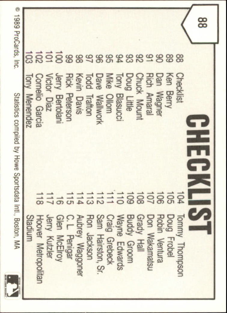 B3128- 1989 ProCards Minor League BB Cards Group7 -You Pick- 15+ FREE US SHIP - Picture 3 of 405