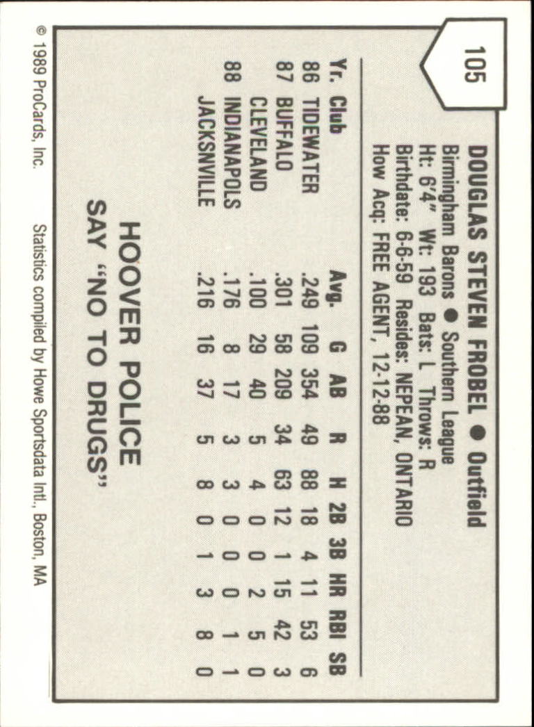 B3128- 1989 ProCards Minor League BB Cards Group7 -You Pick- 15+ FREE US SHIP - Picture 37 of 405