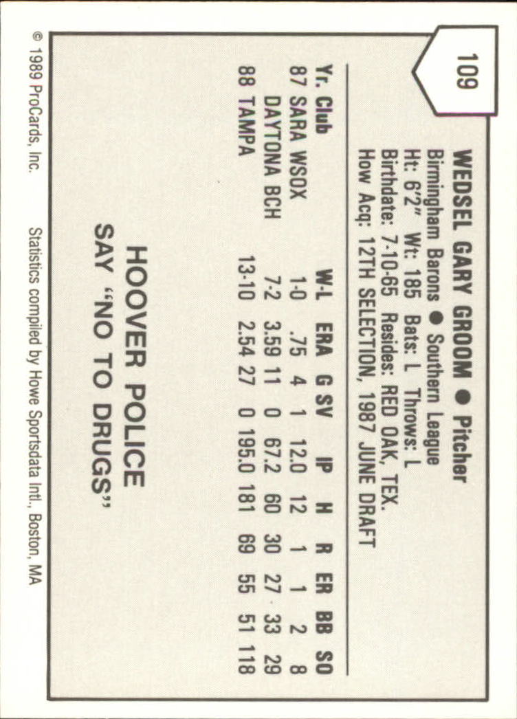 B3128- 1989 ProCards Minor League BB Cards Group7 -You Pick- 15+ FREE US SHIP - Picture 45 of 405