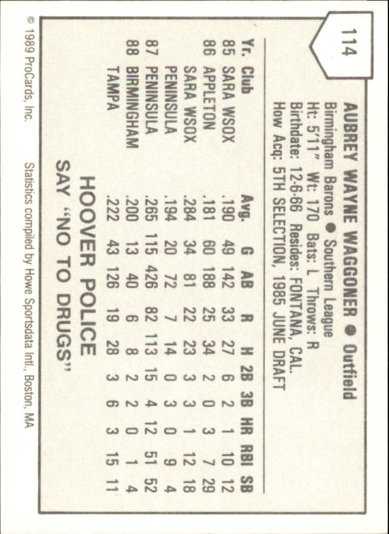 B3128- 1989 ProCards Minor League BB Cards Group7 -You Pick- 15+ FREE US SHIP - Picture 55 of 405
