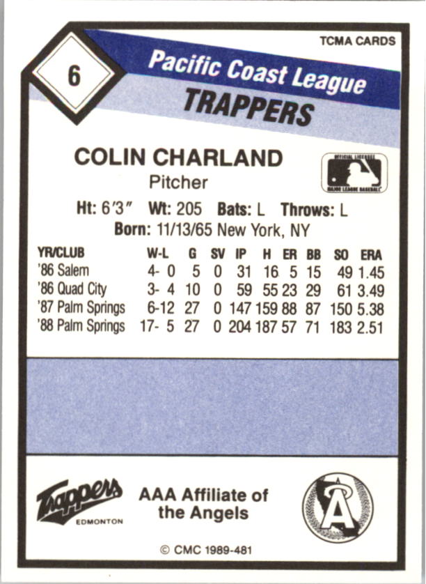 B4996- 1989 CMC Baseball Assorted Cards GROUP1 -You Pick- 15+ FREE US SHIP - Picture 159 of 299