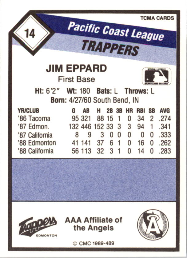 B4996- 1989 CMC Baseball Assorted Cards GROUP1 -You Pick- 15+ FREE US SHIP - Picture 175 of 299