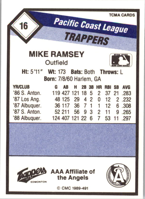 B4996- 1989 CMC Baseball Assorted Cards GROUP1 -You Pick- 15+ FREE US SHIP - Picture 179 of 299