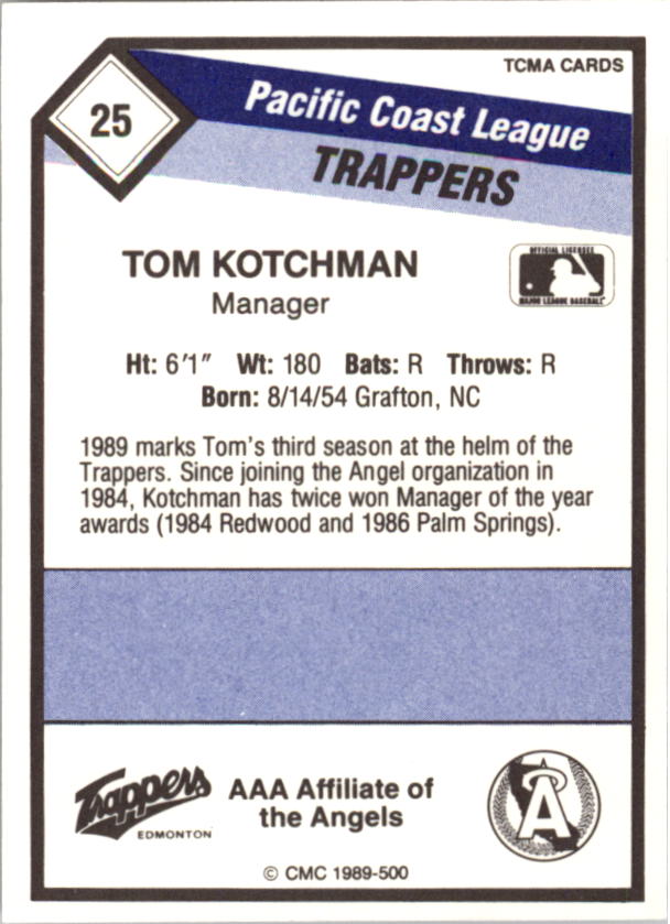 B4996- 1989 CMC Baseball Assorted Cards GROUP1 -You Pick- 15+ FREE US SHIP - Picture 197 of 299