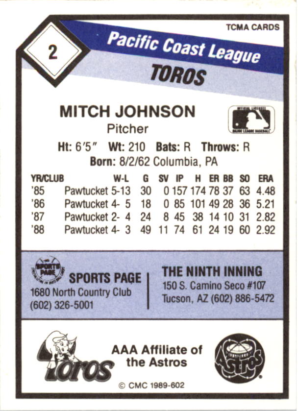 B4996- 1989 CMC Baseball Assorted Cards GROUP2 -You Pick- 15+ FREE US SHIP - Picture 199 of 247