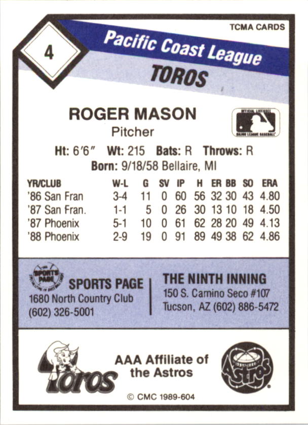 B4996- 1989 CMC Baseball Assorted Cards GROUP2 -You Pick- 15+ FREE US SHIP - Picture 203 of 247