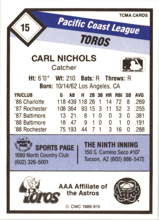 B4996- 1989 CMC Baseball Assorted Cards GROUP2 -You Pick- 15+ FREE US SHIP - Picture 225 of 247