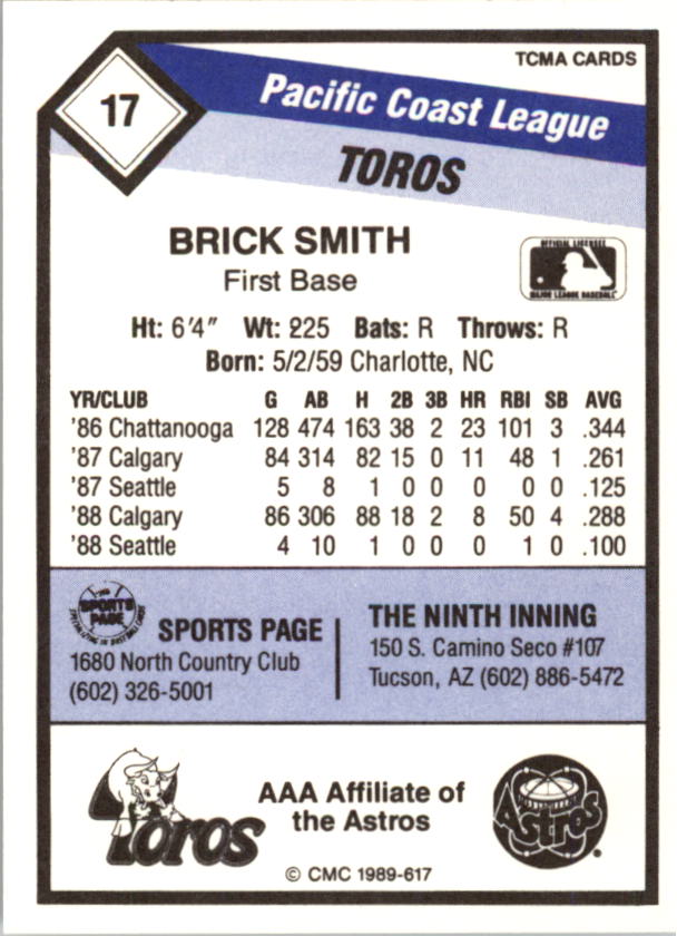 B4996- 1989 CMC Baseball Assorted Cards GROUP2 -You Pick- 15+ FREE US SHIP - Picture 229 of 247