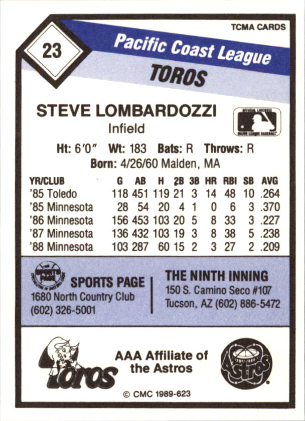 B4996- 1989 CMC Baseball Assorted Cards GROUP2 -You Pick- 15+ FREE US SHIP - Picture 241 of 247
