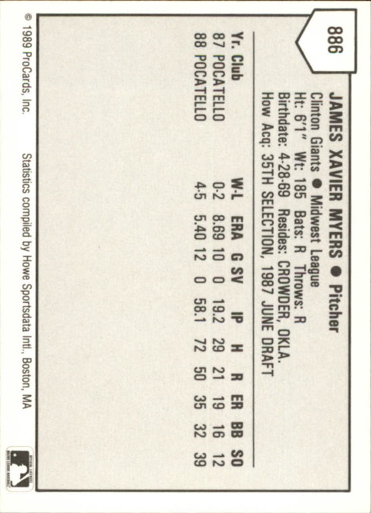 B3128- 1989 ProCards Minor League BB Cards Group7 -You Pick- 15+ FREE US SHIP - Picture 133 of 405